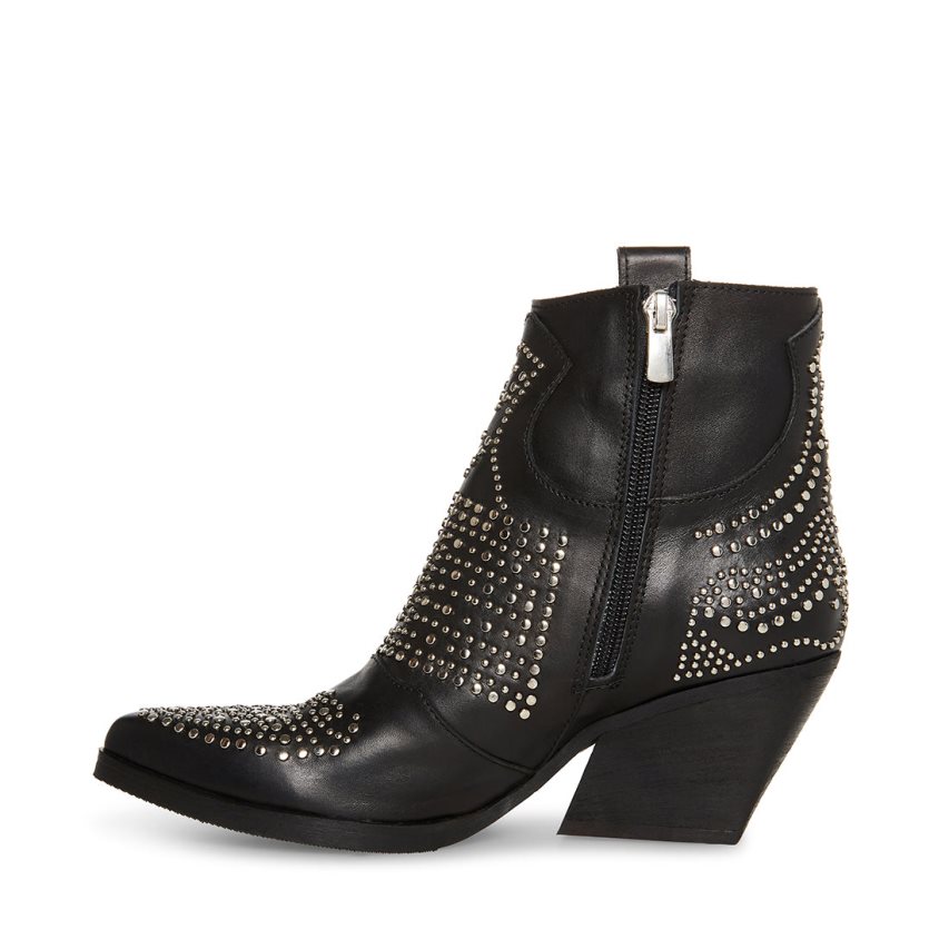 Botines Steve Madden Wilde Cuero Mujer Negras | ES QG4208